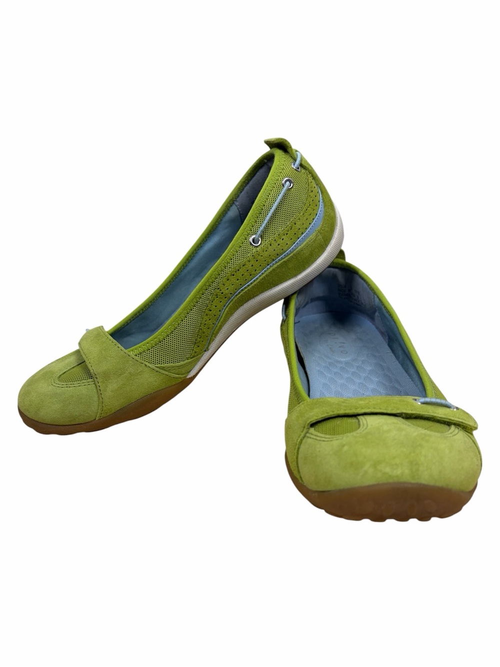 Privo by Clarks Green Suede Sport Comfort Flats Size 7.5